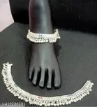 Alloy Anklets with Toe Rings for Women 