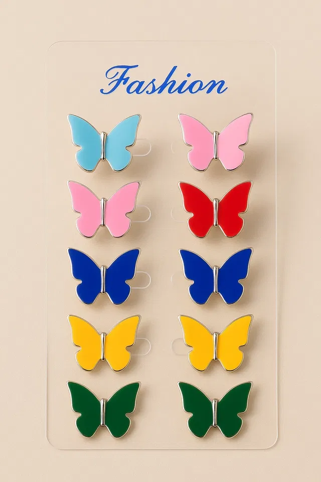 Alloy Earrings for Women (Multicolor, Set of 4)