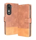 Artificial Leather Mobile Flip Cover for Iqoo Z9S 5G, Brown
