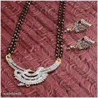 Alloy Mangalsutra with Earrings for Women 
