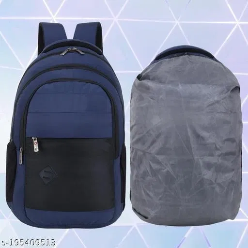 Nylon Backpack for Men & Women, Blue