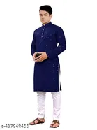 Embroidered Kurta Set for Men 