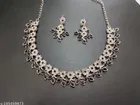 Alloy Necklace with Earrings for Women 