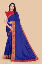 Dola Silk Solid Saree for Women 