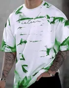 Cotton Round Neck Printed T-Shirt for Men 