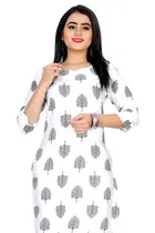 A-Line Crepe Kurti for Women 