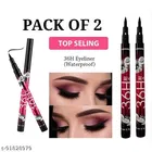 36H Waterproof Liquid Eyeliners (Black, Pack of 2)