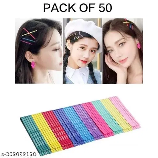 Designer Hair Pins for Women (Multicolor, Pack of 3)