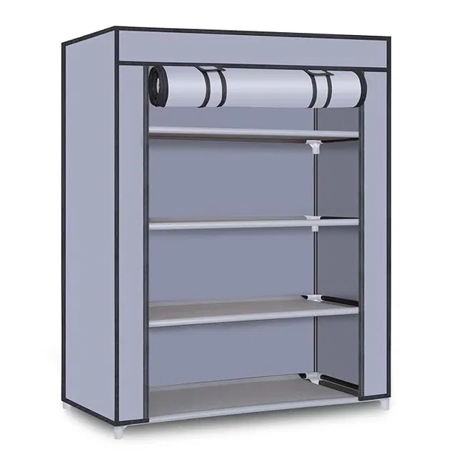 Lightweight 4 Layer PVC [Plastic] Multipurpose Organiser with Grey zip cover [DIY] Do-It-Yourself