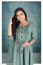 Embroidered Cotton Kurti for Women 