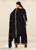 Solid A-line Kurta Set for Women 
