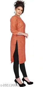 Cotton Blend Printed Kurti for Women 