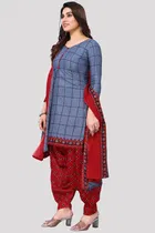 Cotton Suit Fabric with Dupatta for Women 