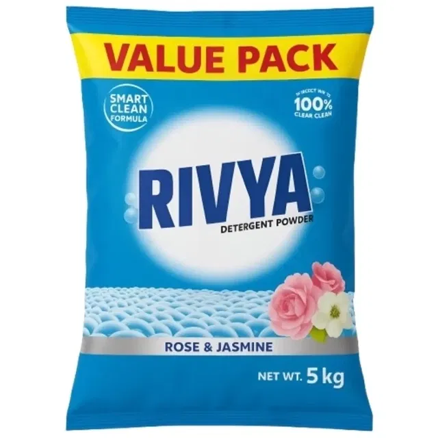 रिव्या रोज & जैस्मिन डिटर्जेंट पाउडर 5 kg