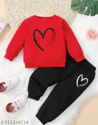 Hosiery Cotton Full Sleeves T-Shirt with Pant Clothing Set for Kids 