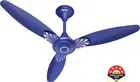 Maxotech Spectra Ultra High Speed 100% CNC Winding 48 Inch Decorative 1200 mm 3 Blade Ceiling Fan, Anti Dust | Matt Blue | Pack of 1