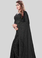 Net Floral Saree for Women 