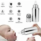 Preetaaru Free Waterproof Baby Bibs 3 Pcs Baby Steel Feeding Bottle 250 Ml