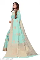 Chanderi Cotton Zari Woven Saree for Women 