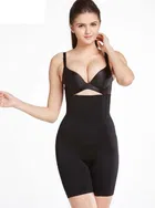 विमेंस कॉटन लाइक्रा टम्मी कण्ट्रोल 4-इन-1 ब्लेंडेड हाई वैस्ट टम्मी & थाई शेपवियर 