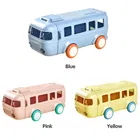 Plastic Bus Shape Sipper Bottle for Kids, Multicolor 