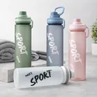 Flip Top Motivational Sports Durable Gym Fitness Water Bottle 850 ML