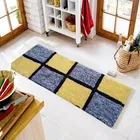 Alaqsa Checks Bed runner 15x47inch Yellow Pack of 1