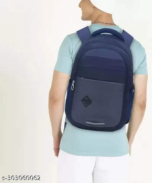 Nylon Backpack for Men & Women, Blue
