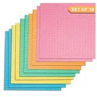 Multipurpose Cleaning Reusable Sponge Wipes 