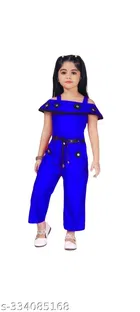 Rayon Printed Jumpsuit for Girls 