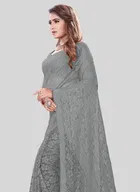 Net Floral Saree for Women 