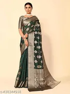 Organza Zari Woven Saree for Women 