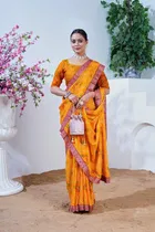 Georgette Bandhini Saree for Women 