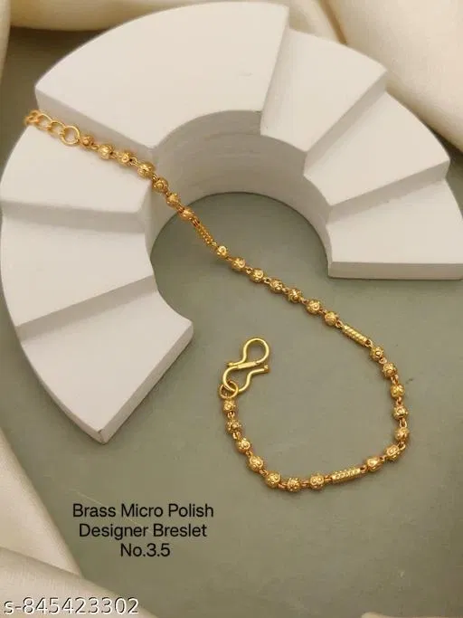 Stylish Bracelet for Women (Gold, Free Size)