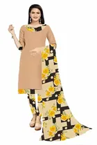 शारदा क्रिएशन क्रेप फ्लोरल प्रिंट सलवार सूट अस्टीचड 