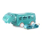Plastic Bus Shape Sipper Bottle for Kids, Multicolor 