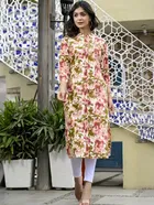 Rayon Printed Kurti for Women 
