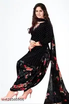 Crepe Printed Unstitched Suits Fabrics for Women 