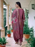 Floral Embroidered Chanderi Cotton Kurti for Women 