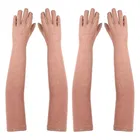 Cotton Solid Full Hand Gloves for Men & Women 