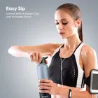 Pexpo Craft Pro 1000 Stainless Steel Sports/Fridge Water Bottle with Sipper Cap - 950ml | BPA Free - Grey & Knight Black Ombre