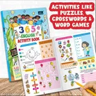 365 Activities English Book for Kids | Daily Learning Workbook for Children | Fun Writing, Reading, Phonics & Vocabulary Practice | Brain Development Activity Book for Kindergarten & Primary Students | Perfect Homeschooling & Holiday Learning