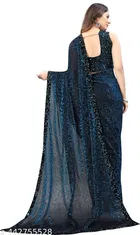 Lycra Sequence Saree for Women 