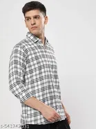 Polycotton Checked Shirts for Men, Multicolor 