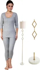 Polycotton Full Sleeves Thermal Set for Women 