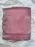 Jimmy Choo Solid Saree For Women, Pink