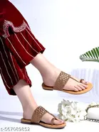 Shoetopia Girls Flat Sandals Brown Size 7.0