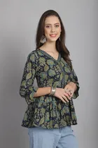 Cotton Printed Top for Women 