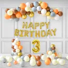 Multicolor Theme 3rd Birthday Balloon Decoration Kit , Multicolor, Pack Of 58