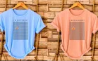 Polyester Round Neck T-Shirt for Men (Multicolor, M) (Pack of 2)